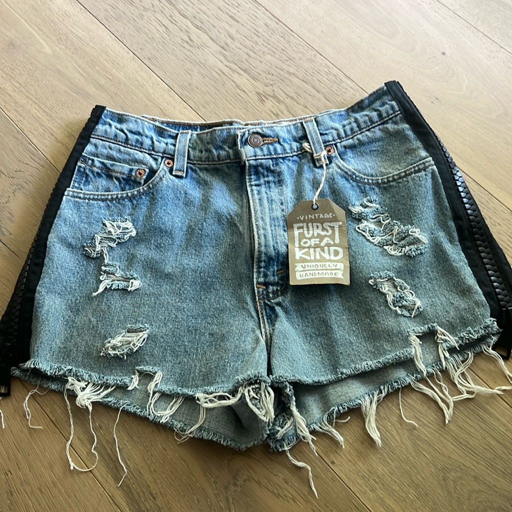 Levi’s “Furst Of A Kind” Jean Shorts. Tag Still On, Never Worn.